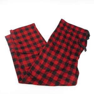 Members Mark XXL Red  Black Plaid Pajama Pants Drawstring Waist NWT